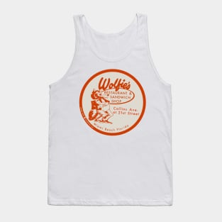 Vintage Wolfies Restaurant Miami Florida Ashtray Tank Top
